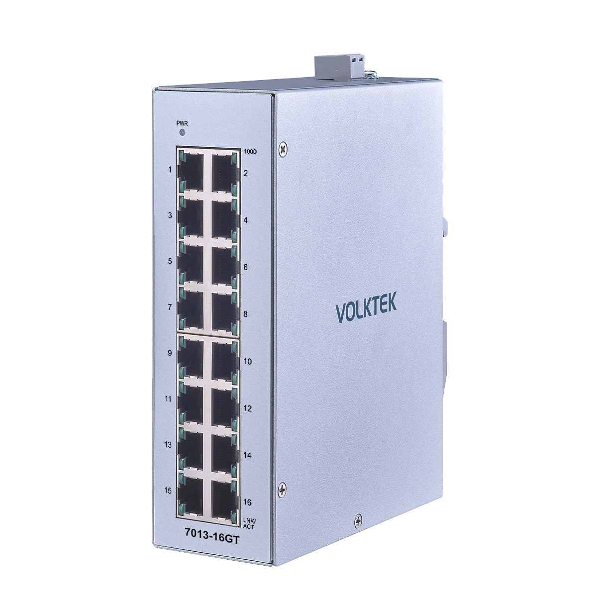 16-Port Industrial Premium Gigabit Ethernet DIN-Rail Switch - 7013-16GT-I