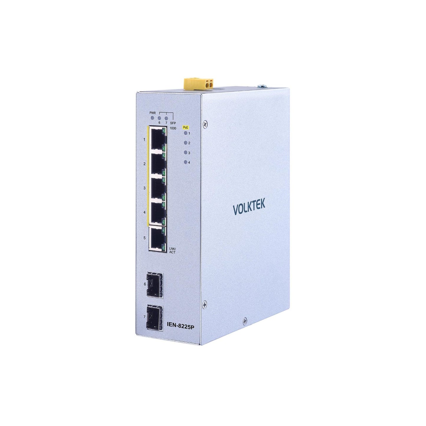 7-Port Industrial Gigabit PoE+ DIN-Rail Switch -IEN-8225P-24V