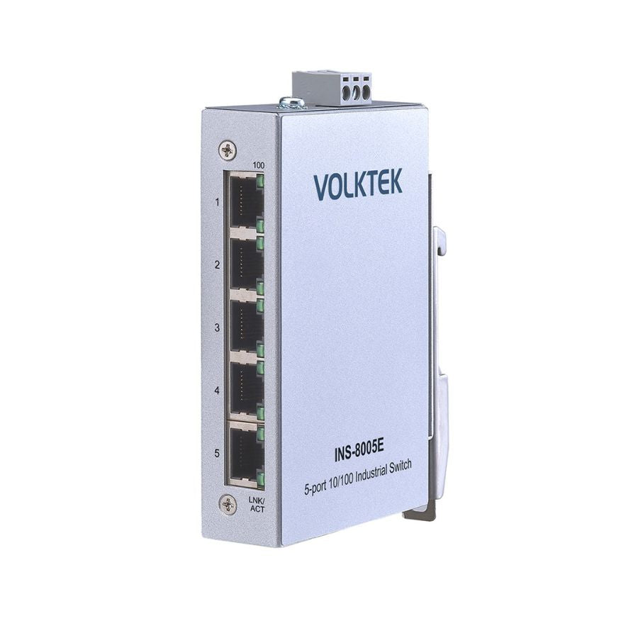 5-Port Industrial Premium Fast Ethernet DIN-Rail Switch - INS-8005E