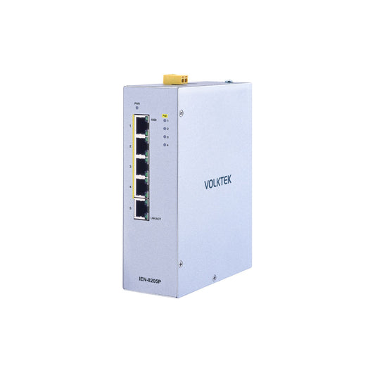 5埠工業千兆PoE+導軌式交換器-IEN-8205P-24V