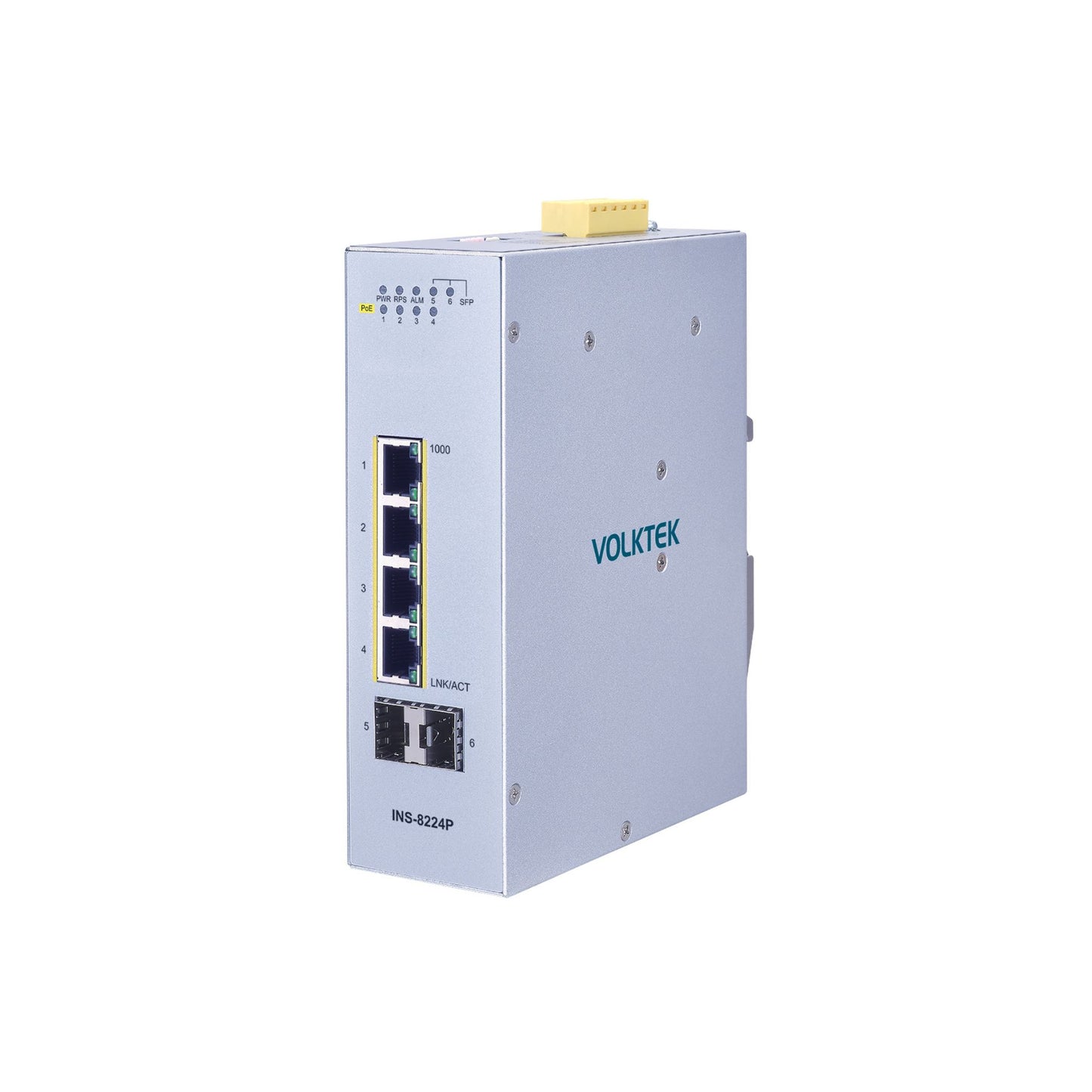 6埠工業千兆PoE+導軌式交換器-INS-8224P