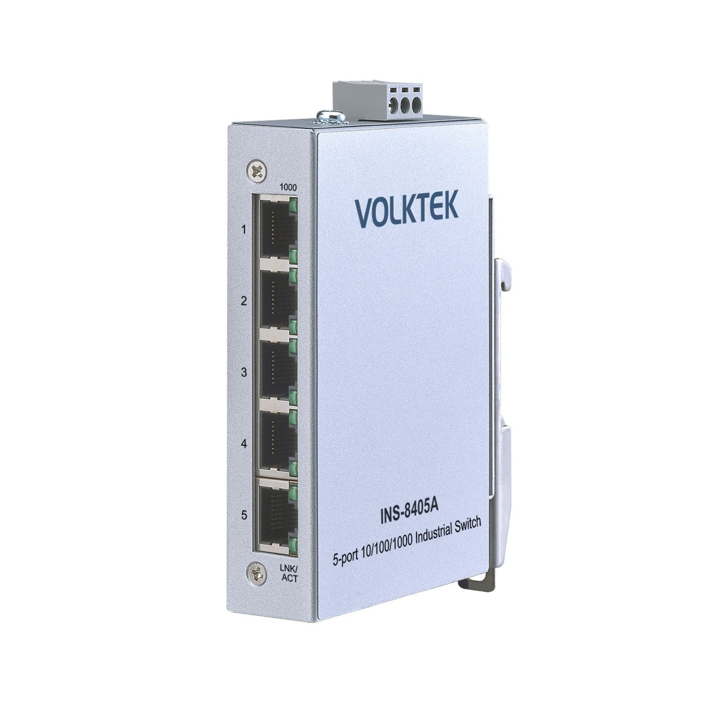 5-Port Industrial Gigabit Ethernet DIN-Rail Switch -  INS-8405A