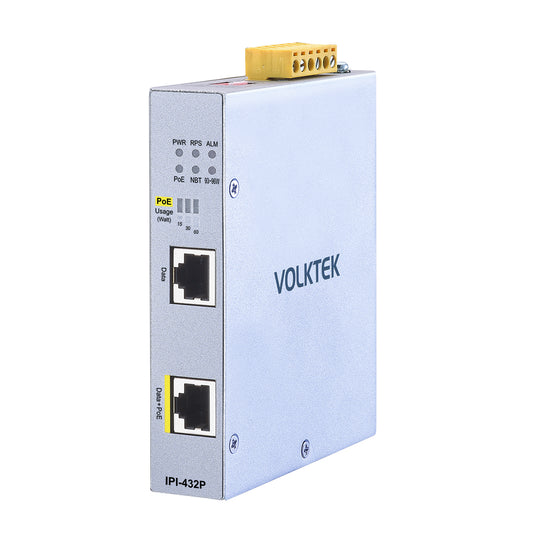 工業用千兆 PoE++ Injector 網路電源供應器（60 瓦）-IPI-432P-60-I