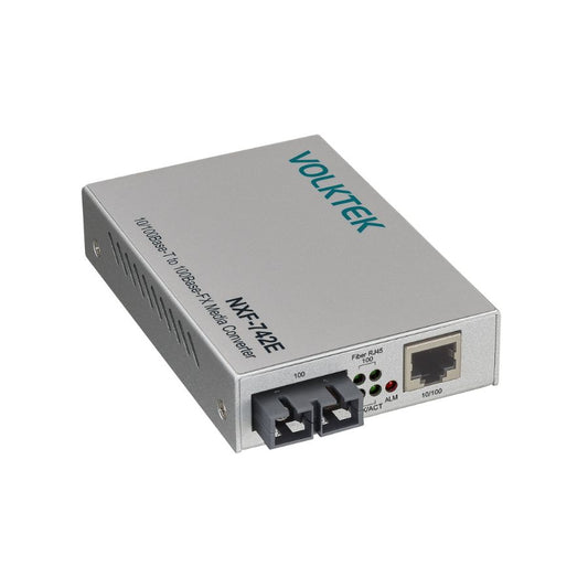 10/100Base-TX to 100Base-FX Single-Mode SC ( 2km) Fiber Converter - NXF-742E-MC